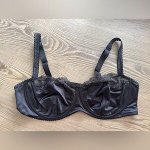 SKIMS Black Lace Trim Bra